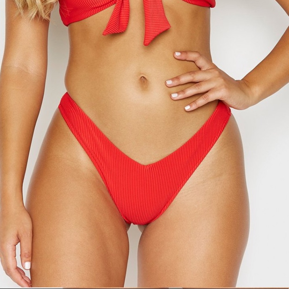Frankie’s Bikinis Red Enzo Bottom
